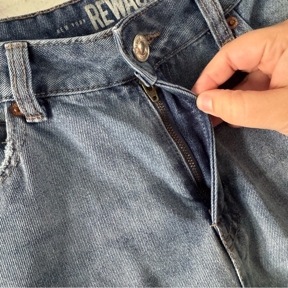 Rewash High Rise Jeans Y2K Streetwear 9/29 Junior Crop Vintage Staple Distressed - Picture 7 of 16